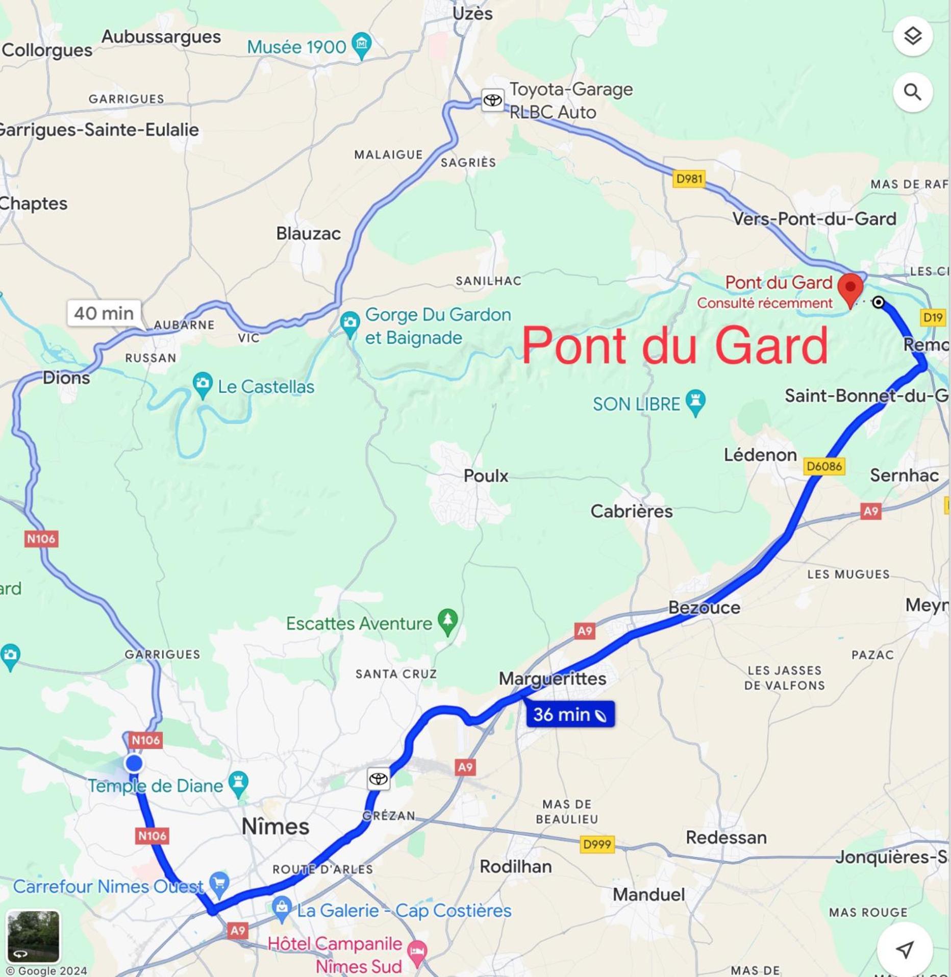 Mazet Proche Golf Villa Nimes Ngoại thất bức ảnh